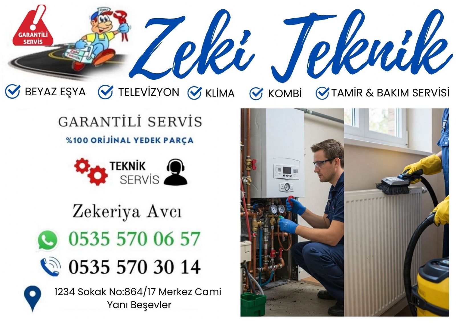 Beşevler  Kombi Bakımı ve Petek Temizleme